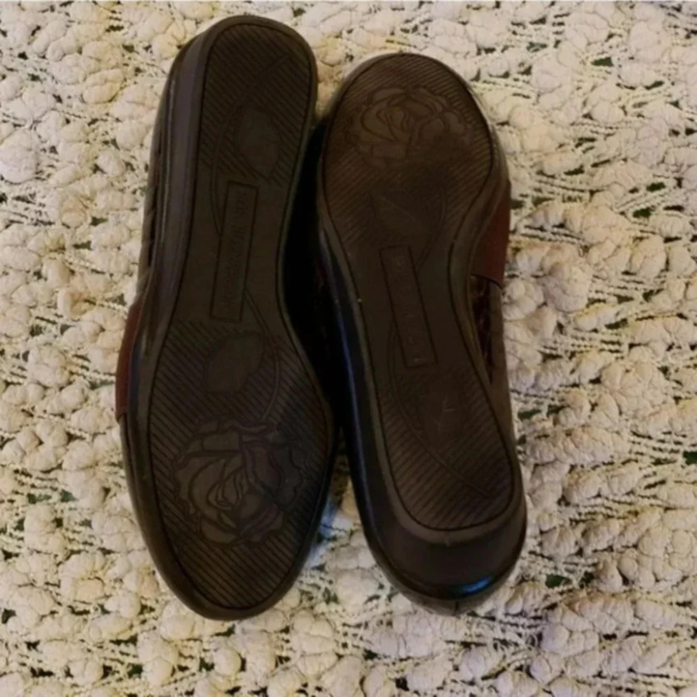 Ros Hommerson 4M‎ brown patent leather wedges